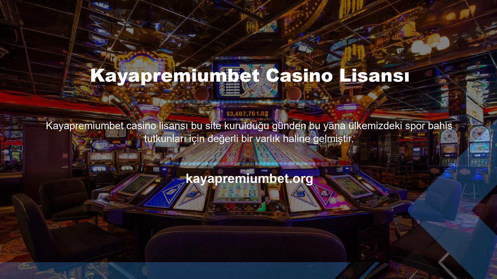 Aynı zamanda oyuncular için zengin bir casino ve canlı casino hizmetleri kataloğu geliştirilmiştir